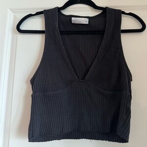 Urban outfitters black cropped Tank